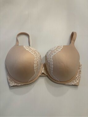 Victorias Secret Body By Victoria Perfect Shape Bra Nude Beige Floral 36DD